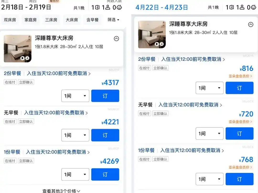 2,000 yuan a night small town hotel prices have gone crazy _ 2025 Spring Festival Shantou hotel prices _ Return to Shantou from Shanghai to celebrate the New Year hotel prices increase