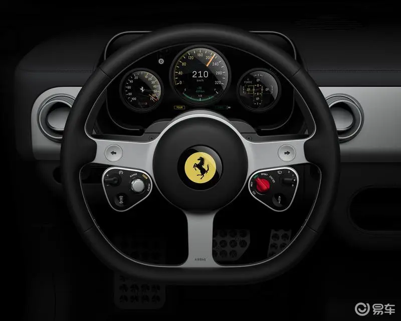 Detailed explanation of Ferrari Luce three-spoke steering wheel_Detailed explanation of Ferrari Luce interior design_luce