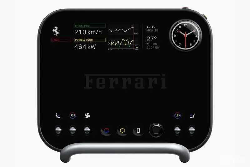 Detailed explanation of Ferrari Luce three-spoke steering wheel_Detailed explanation of Ferrari Luce interior design_luce