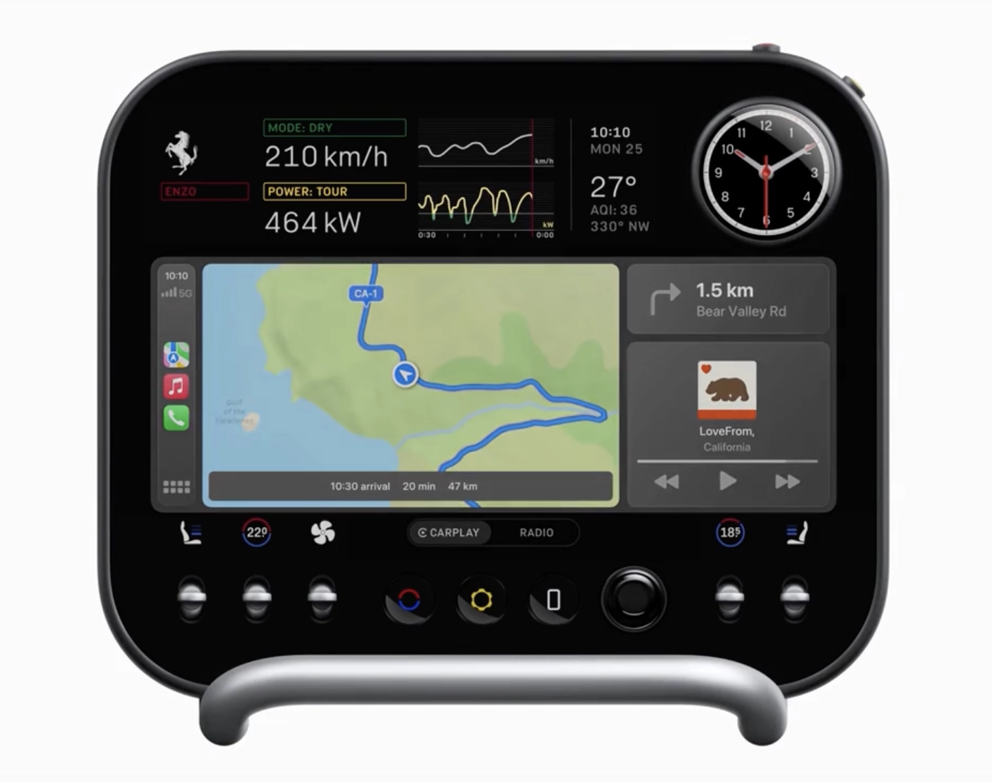 luce_Ferrari Luce electric sports car interior design by Jonathan Ive and Marc Newson