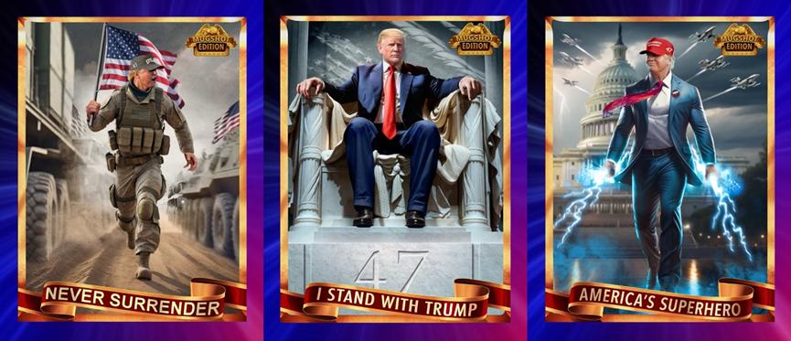 Trumps slogan, with a 16% increase within 24 hours