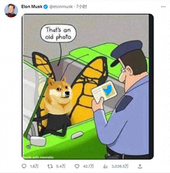 马斯克收购Twitter后换标_What is Musk Dogecoin_马斯克换标致狗狗币大涨